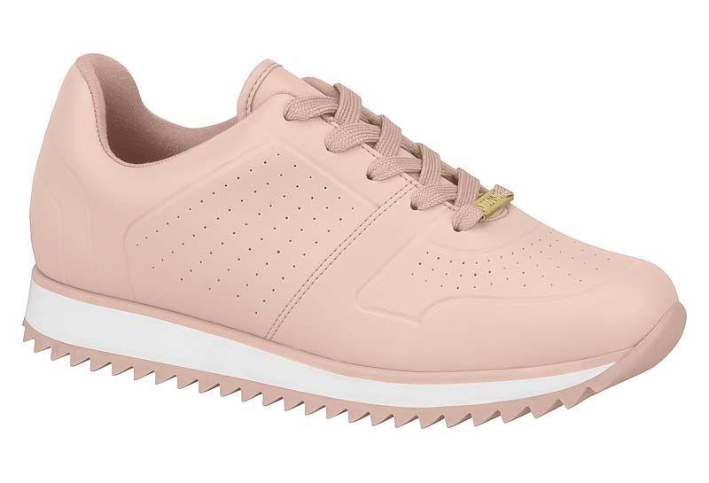 tênis flatform vizzano microfuros rosa