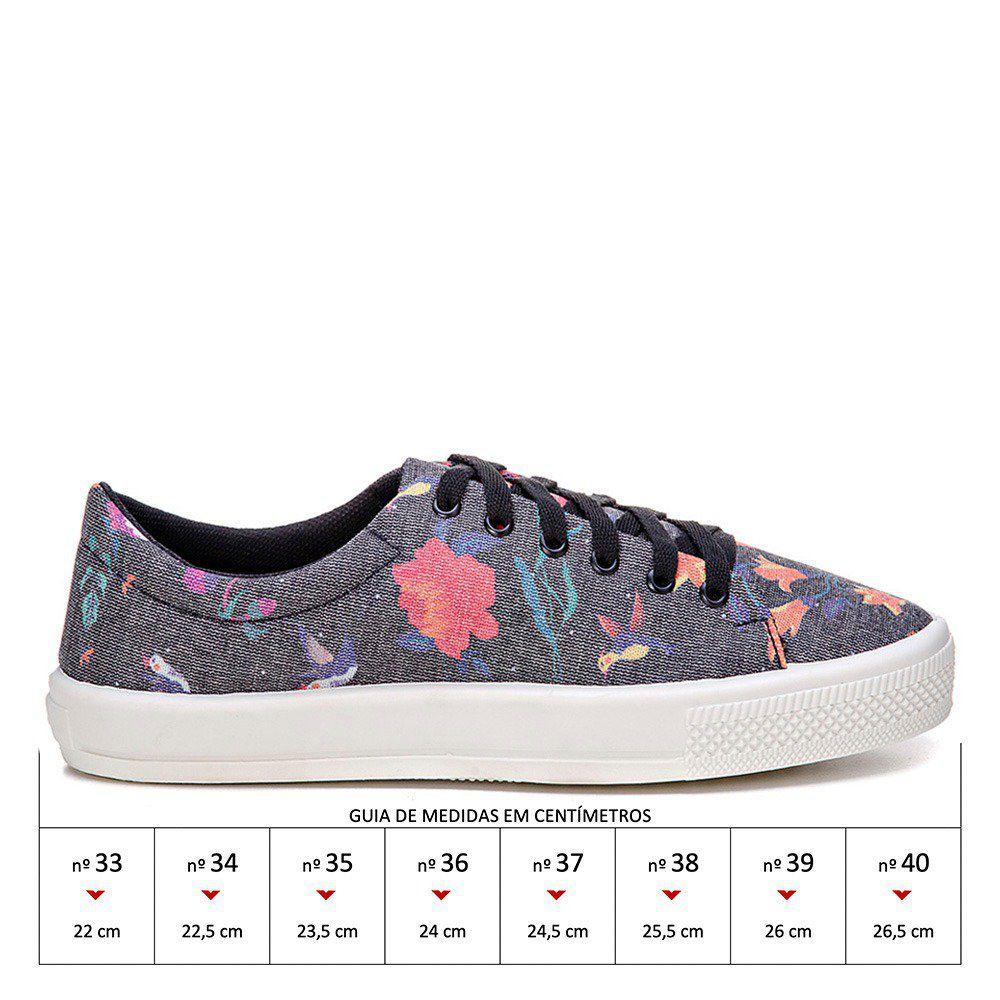 tênis burn floral feminino