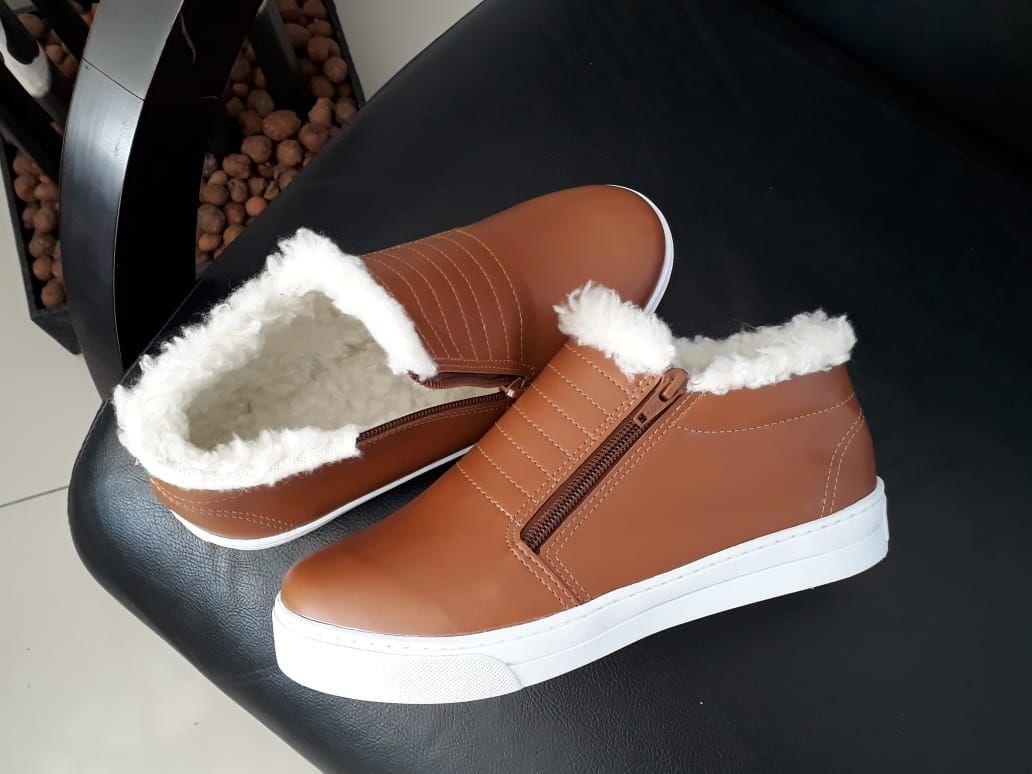 Tênis Feminino Forrado de Lã Botinha Flatform Peluciado - Diva Sapatilhas -  Calçados Femininos - Magazine Luiza