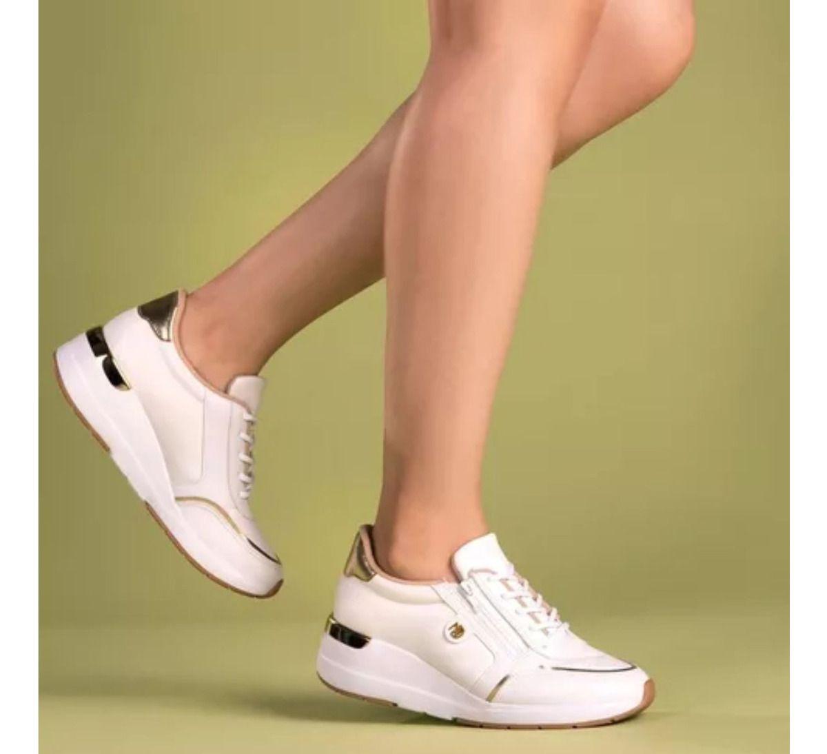 Tênis Feminino Modare Ultraconforto Plataforma Anabela Zíper