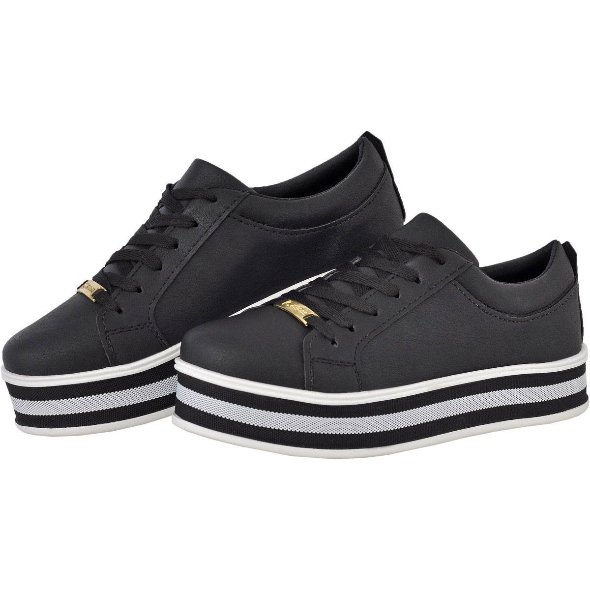 tenis preto fosco feminino