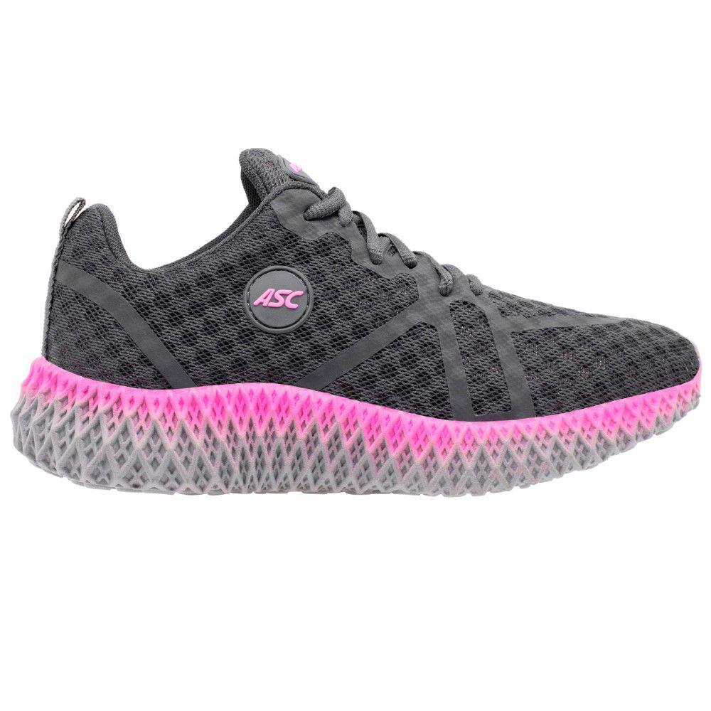Tênis Feminino Running ASC Academia Caminhada Trekking - Grafite e Rosa -  Corrida / Running - Magazine Luiza