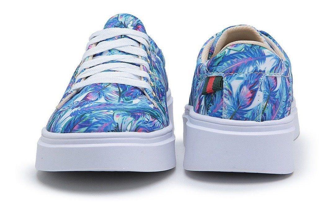 Tênis Feminino Sapatênis Casual Leve Confortavel Florido Verão Dia a Dia -  Gugi Calçados - Sapatênis Feminino - Magazine Luiza