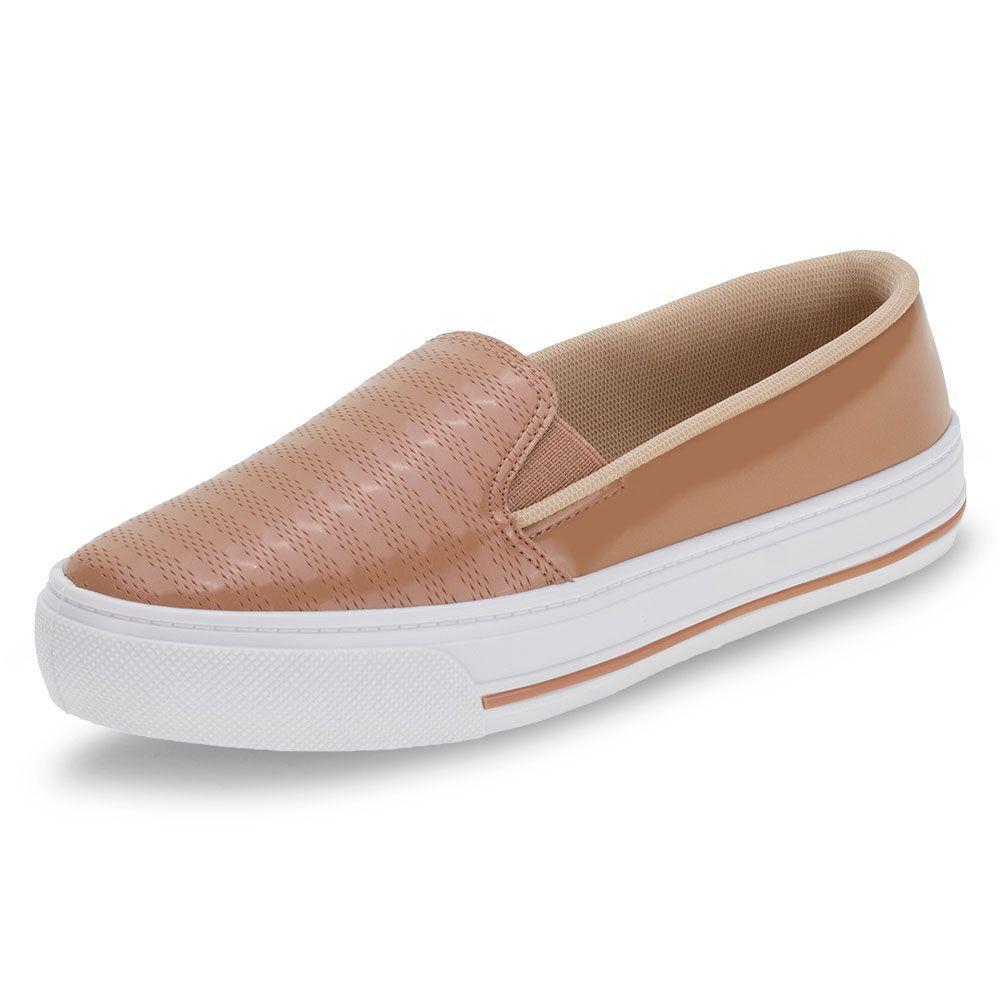 tênis feminino beira rio flatform com corda bege claro