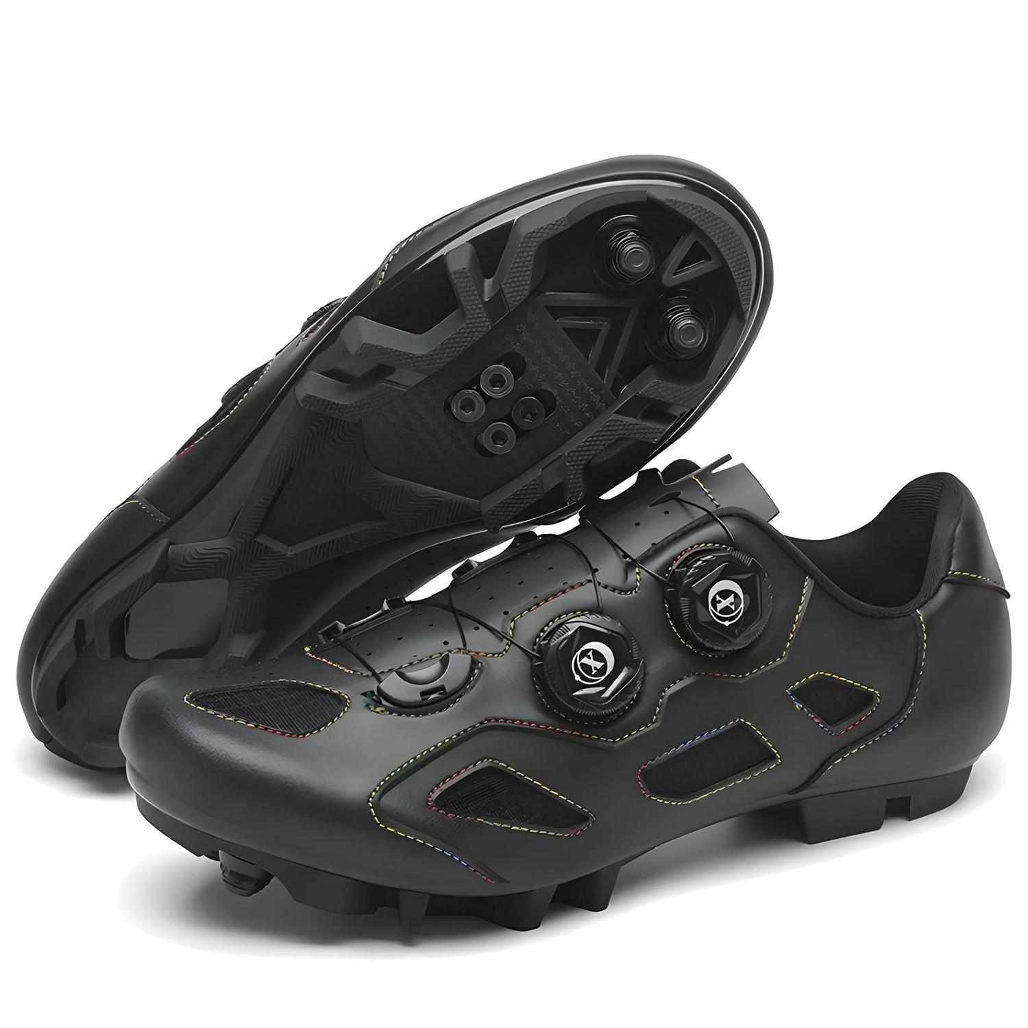 Tênis Feminino SPD Antiderrapante Para Ciclismo, Sapatos Planos