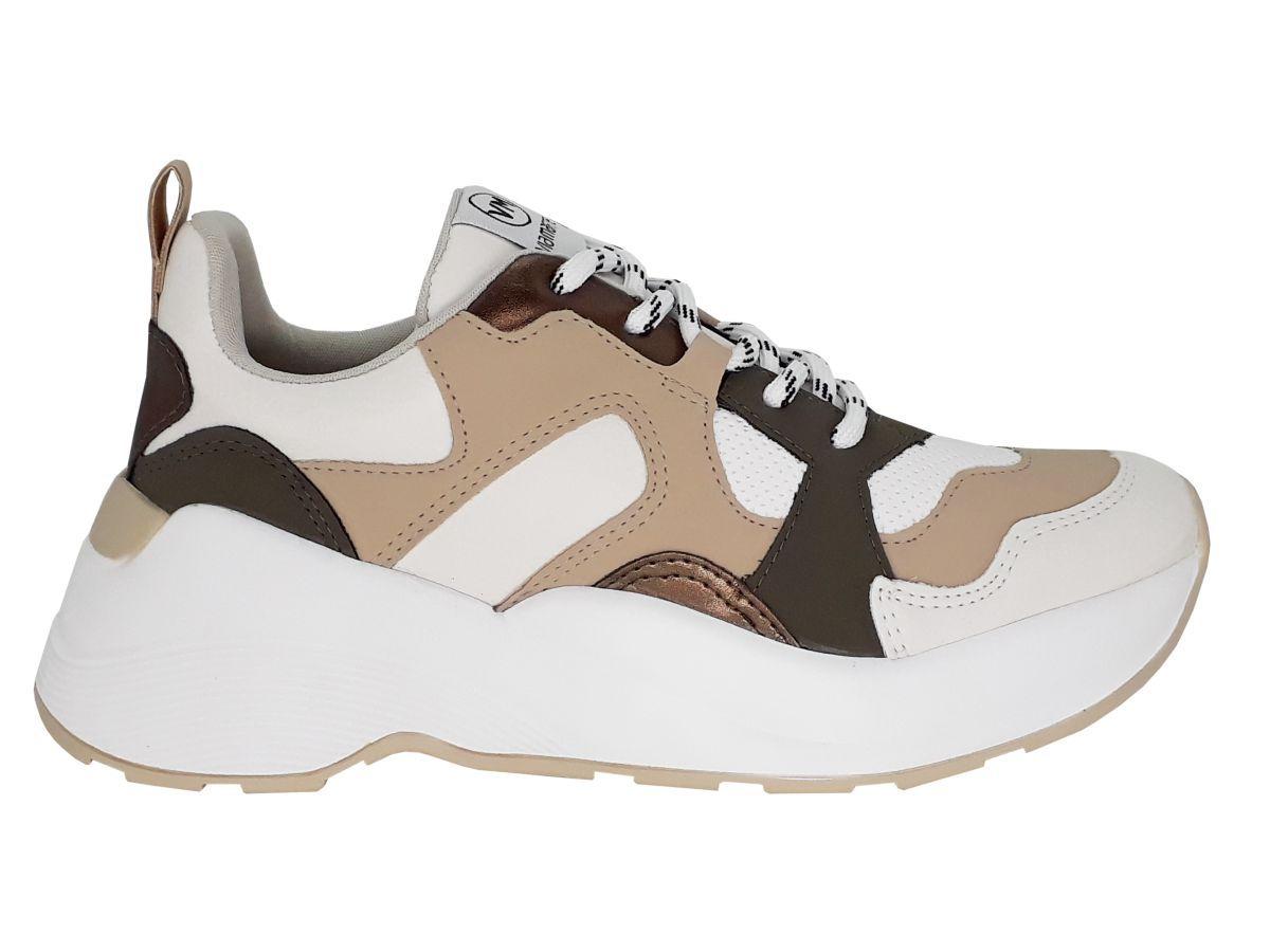 tênis chunky recortes multicolor via marte