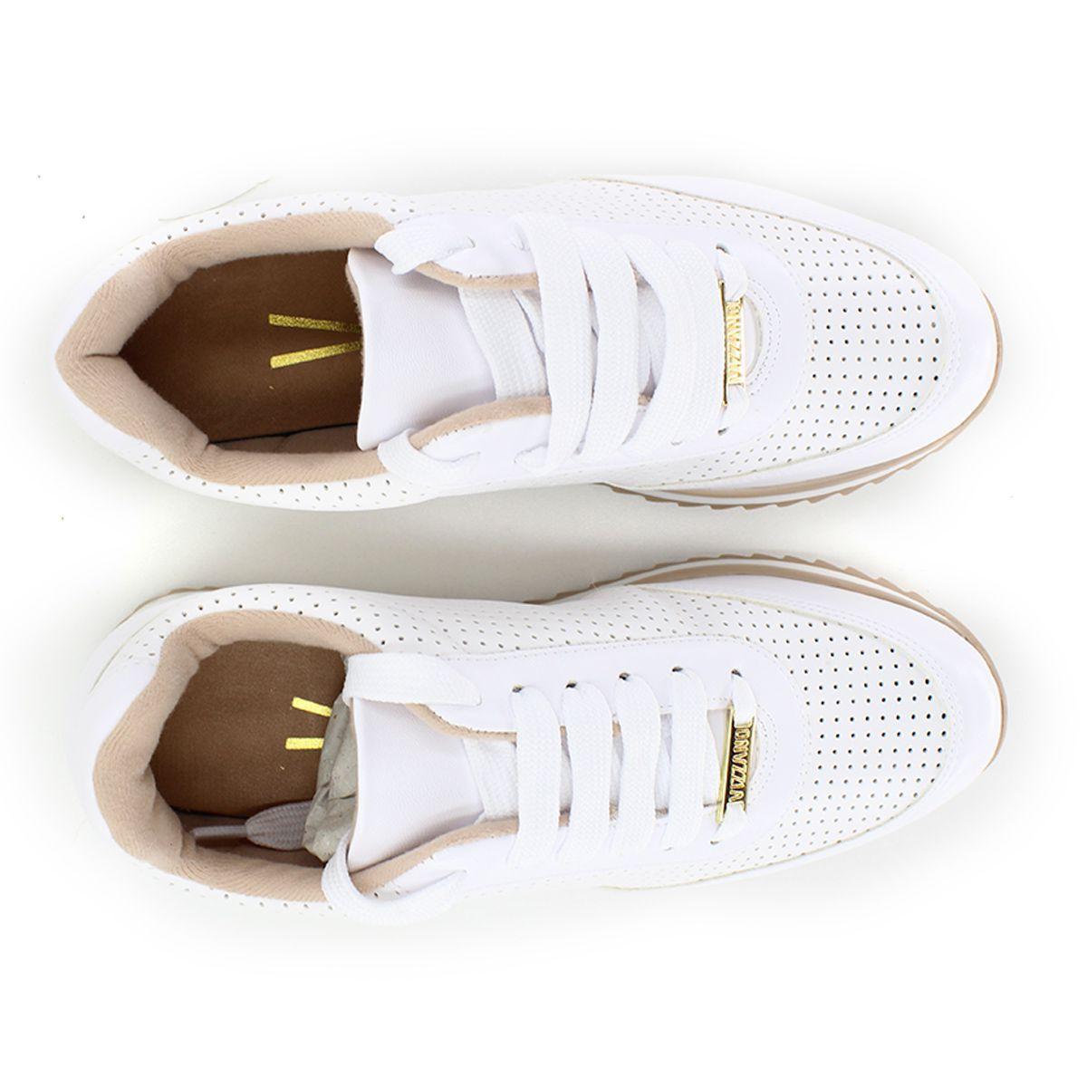 tênis vizzano microfuros branco