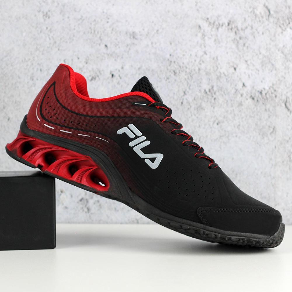 Tenis Fila Preto/Vermelho/Prata Esportivo Cage Python - Tênis Esportivo -  Magazine Luiza