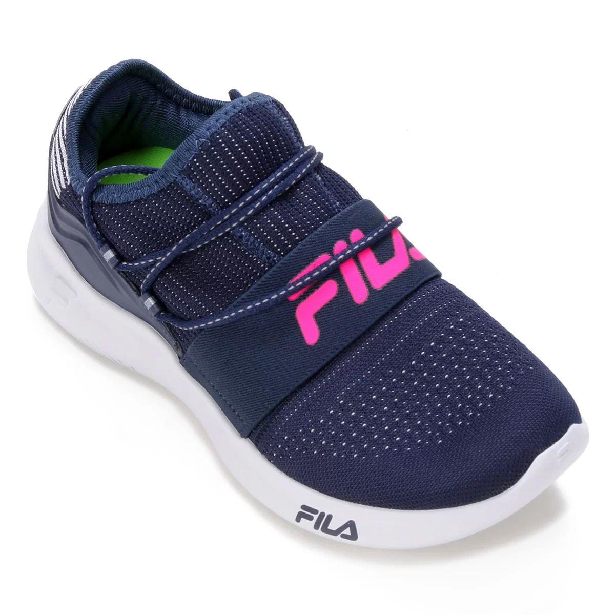 Fila Trend Fila Preto Com Rosa Tenis Fila Rosa E Azul Tênis Fila