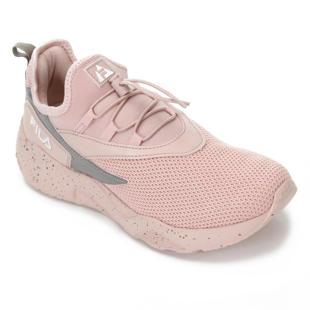 tenis fila rosa veludo