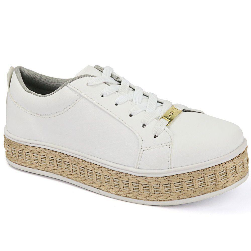 tenis flatform palha