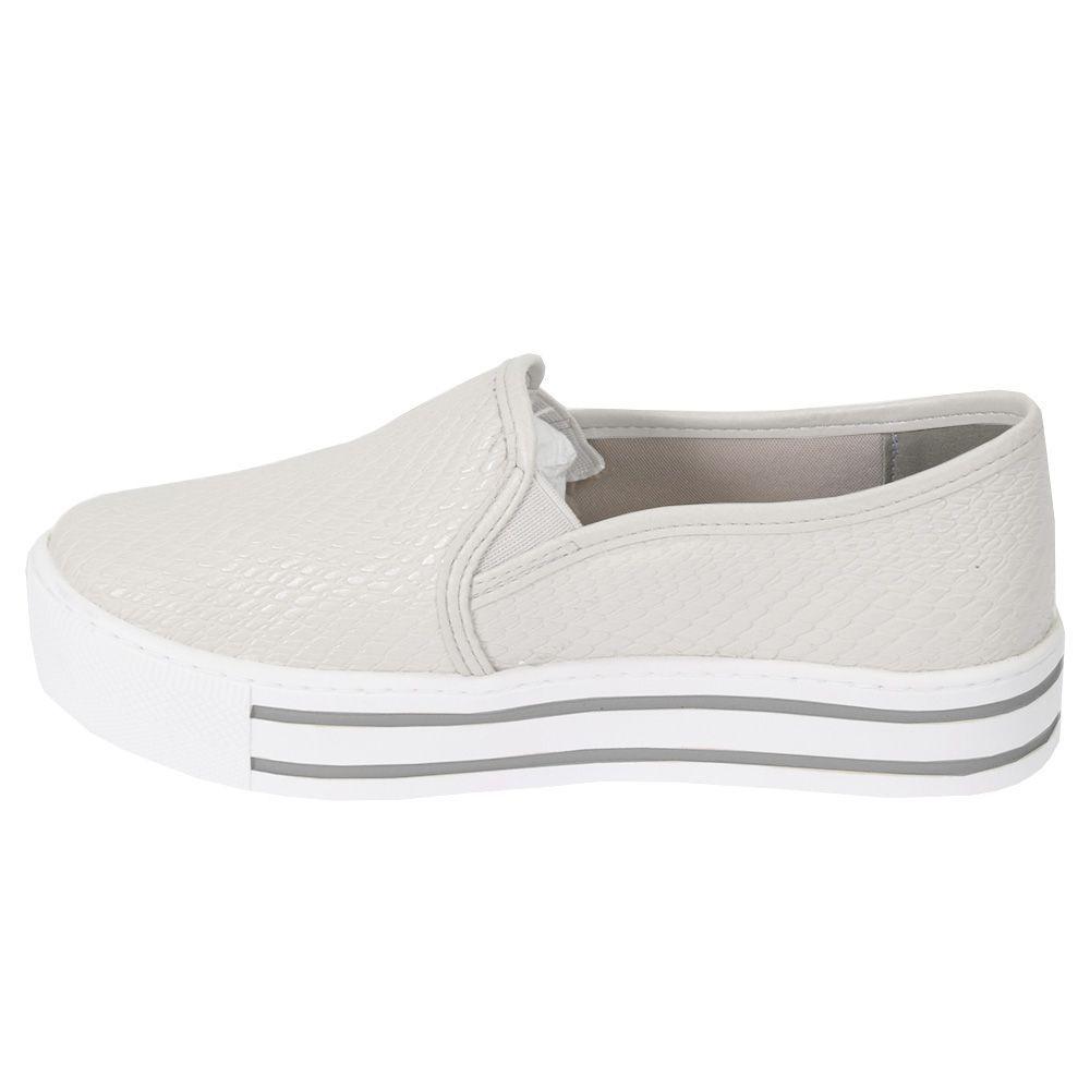 slip on via marte matelassê branco