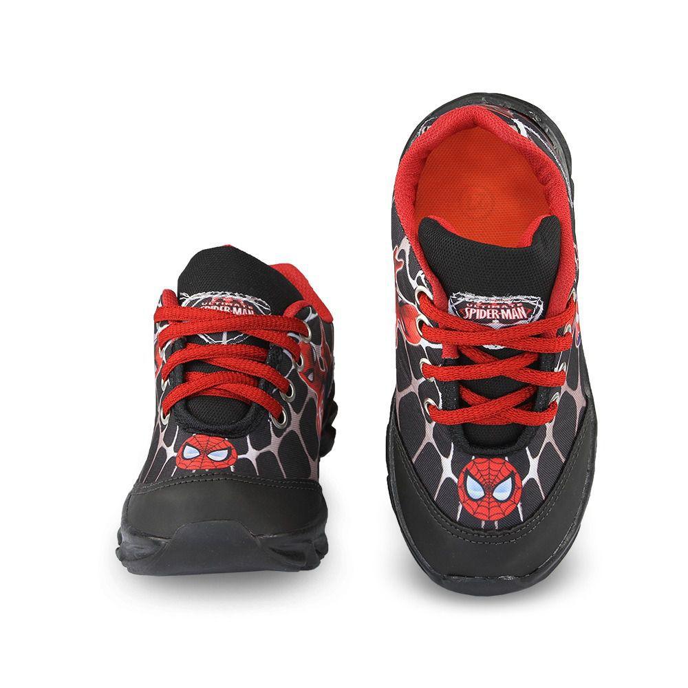 tenis de led infantil homem aranha