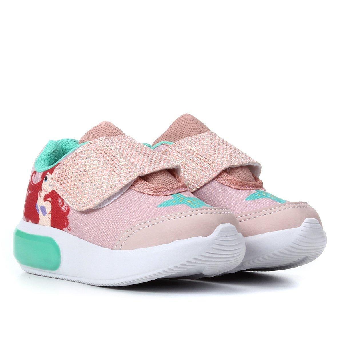 tênis disney princesas velcro infantil