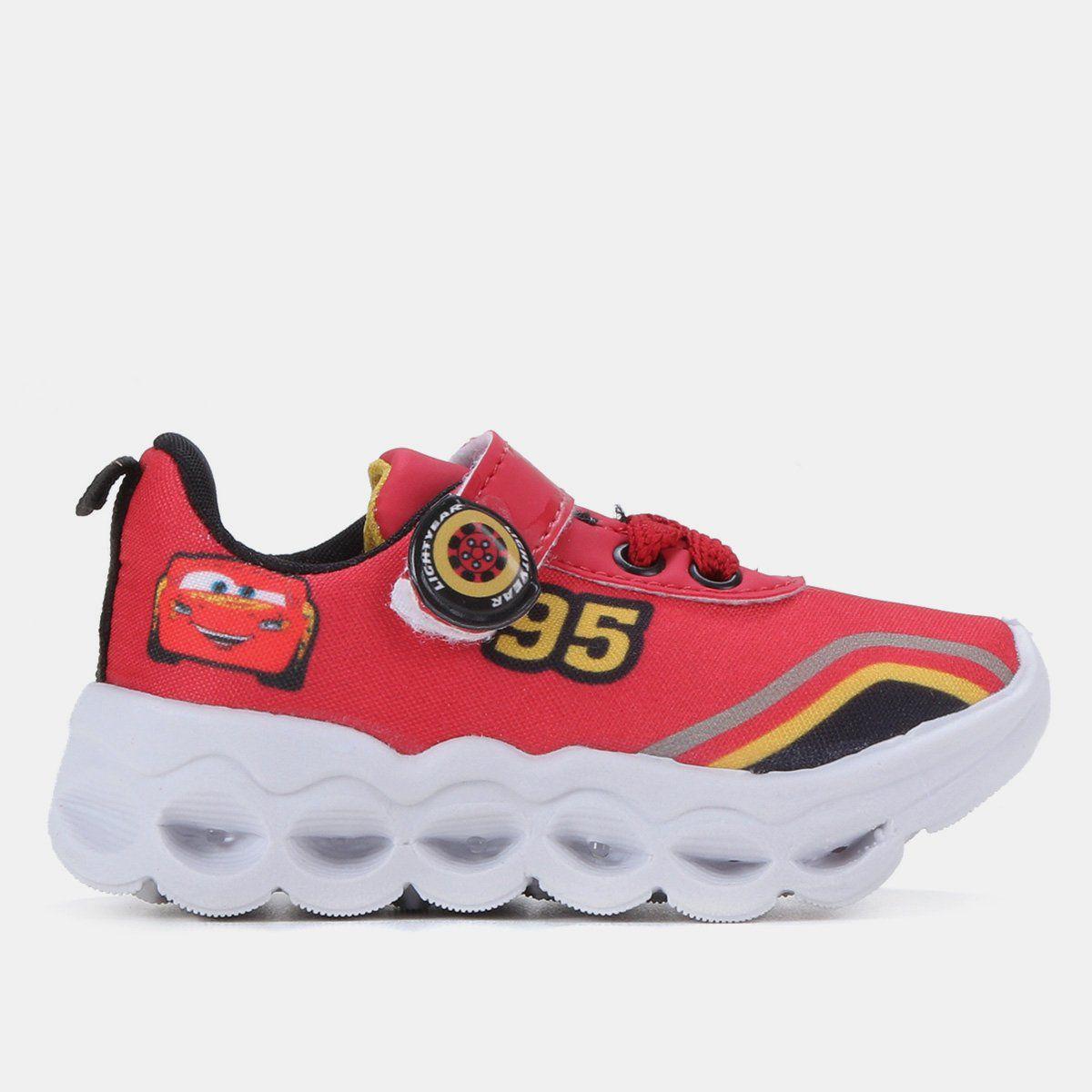 Carros Tenis Mcqueen Com Luz Tênis Infantil Masculino Do Relâmpago