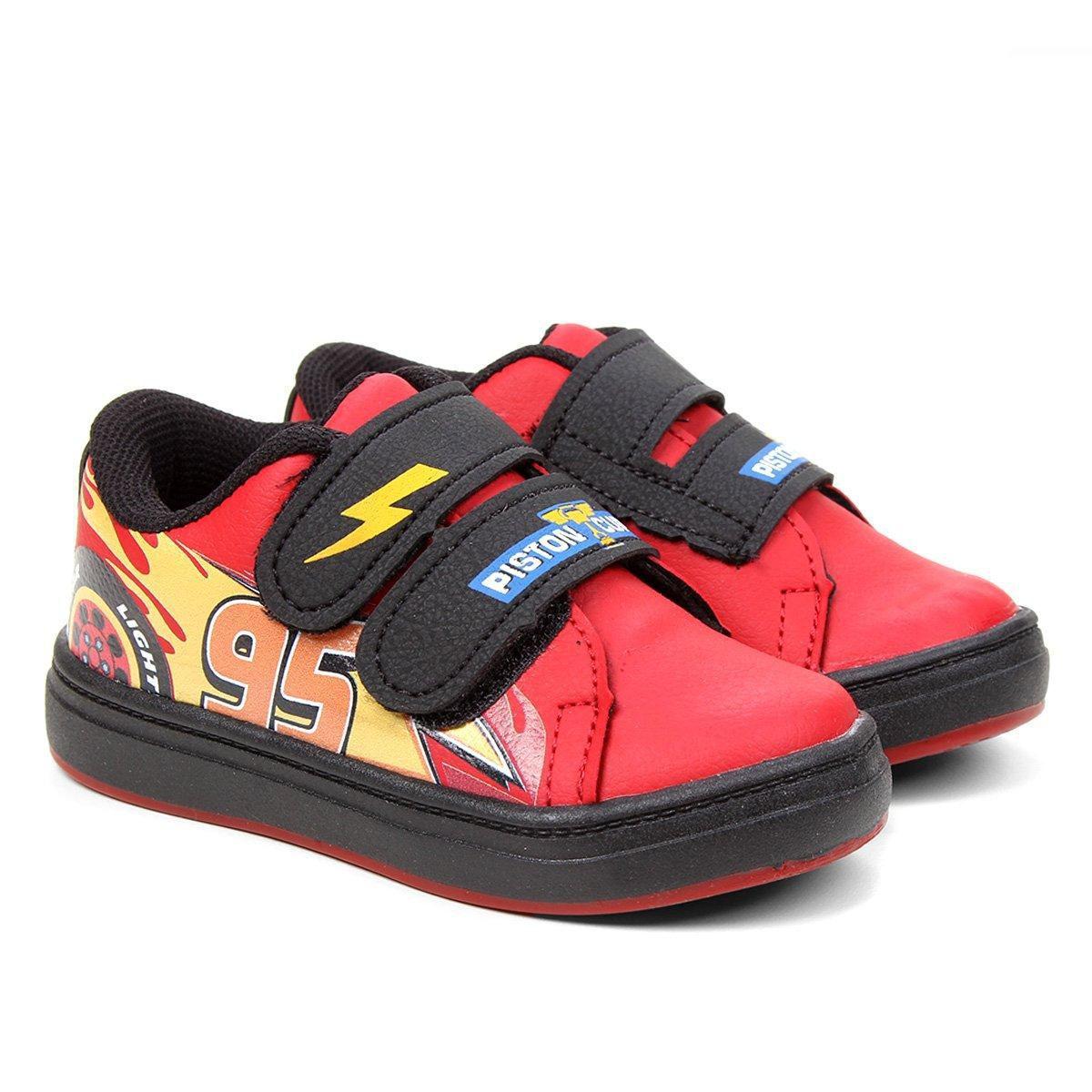tênis infantil disney relâmpago mcqueen masculino