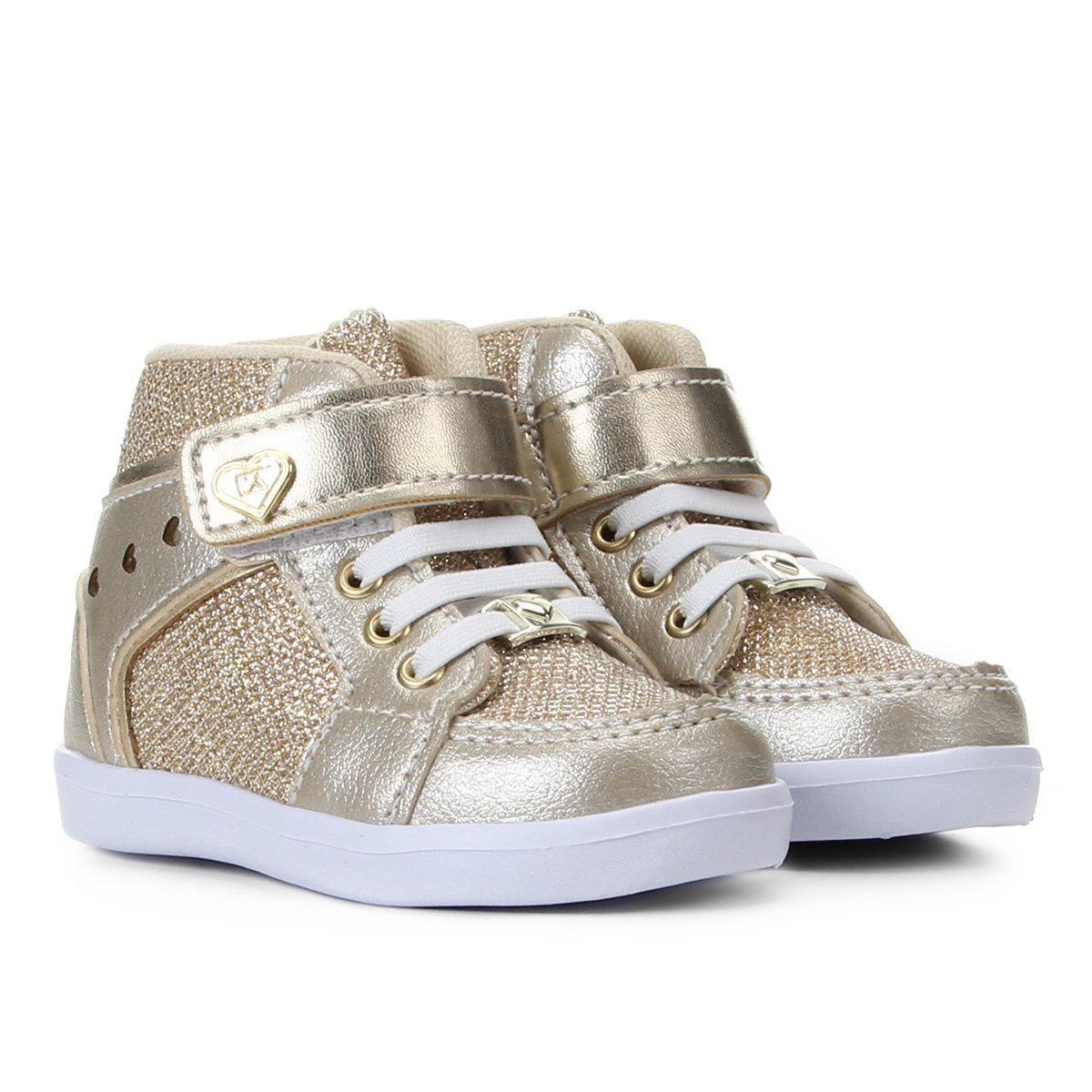 tenis cano alto velcro feminino