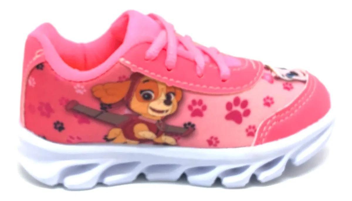 Tenis infantil patrulha canina com luz 2025