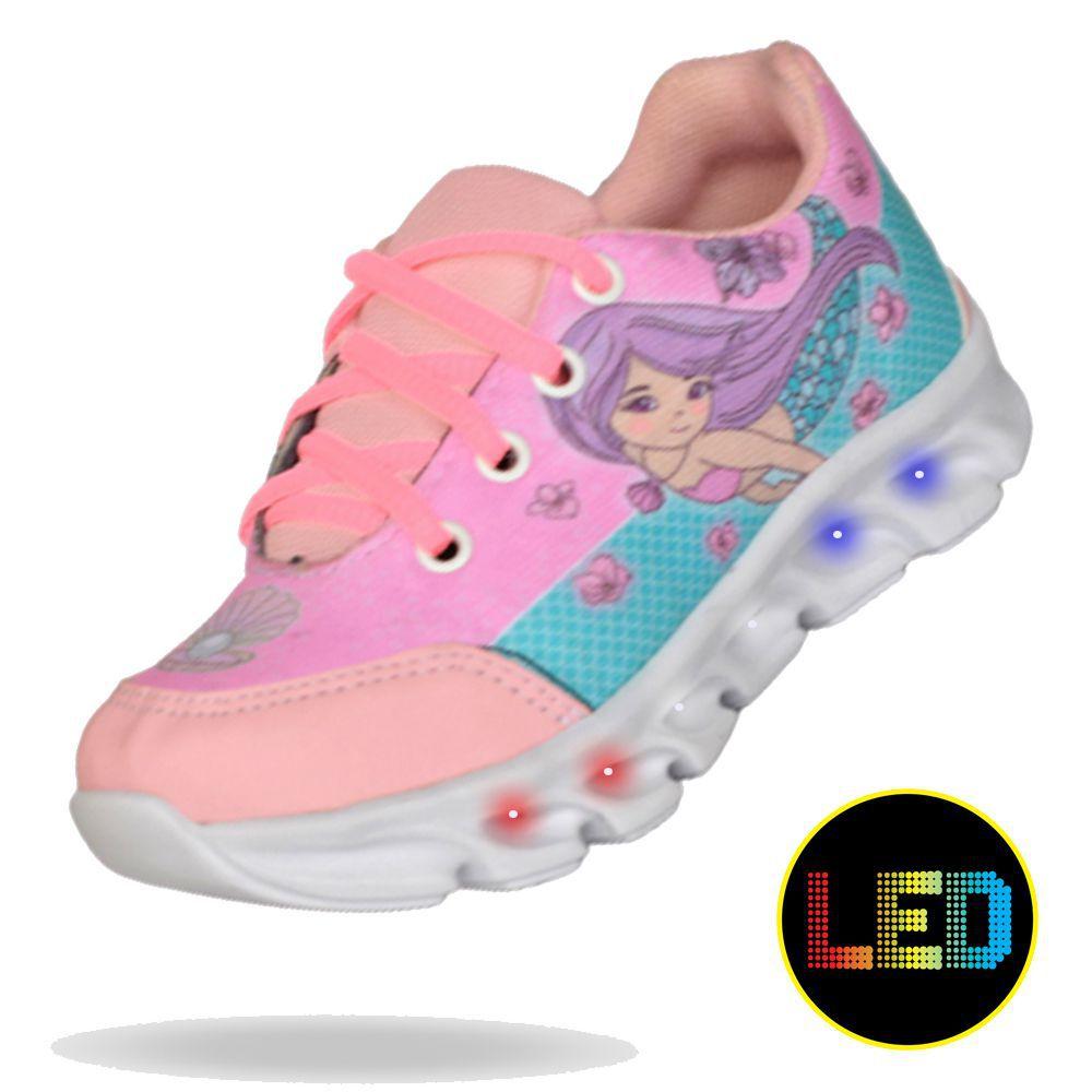 tenis luzinha menina