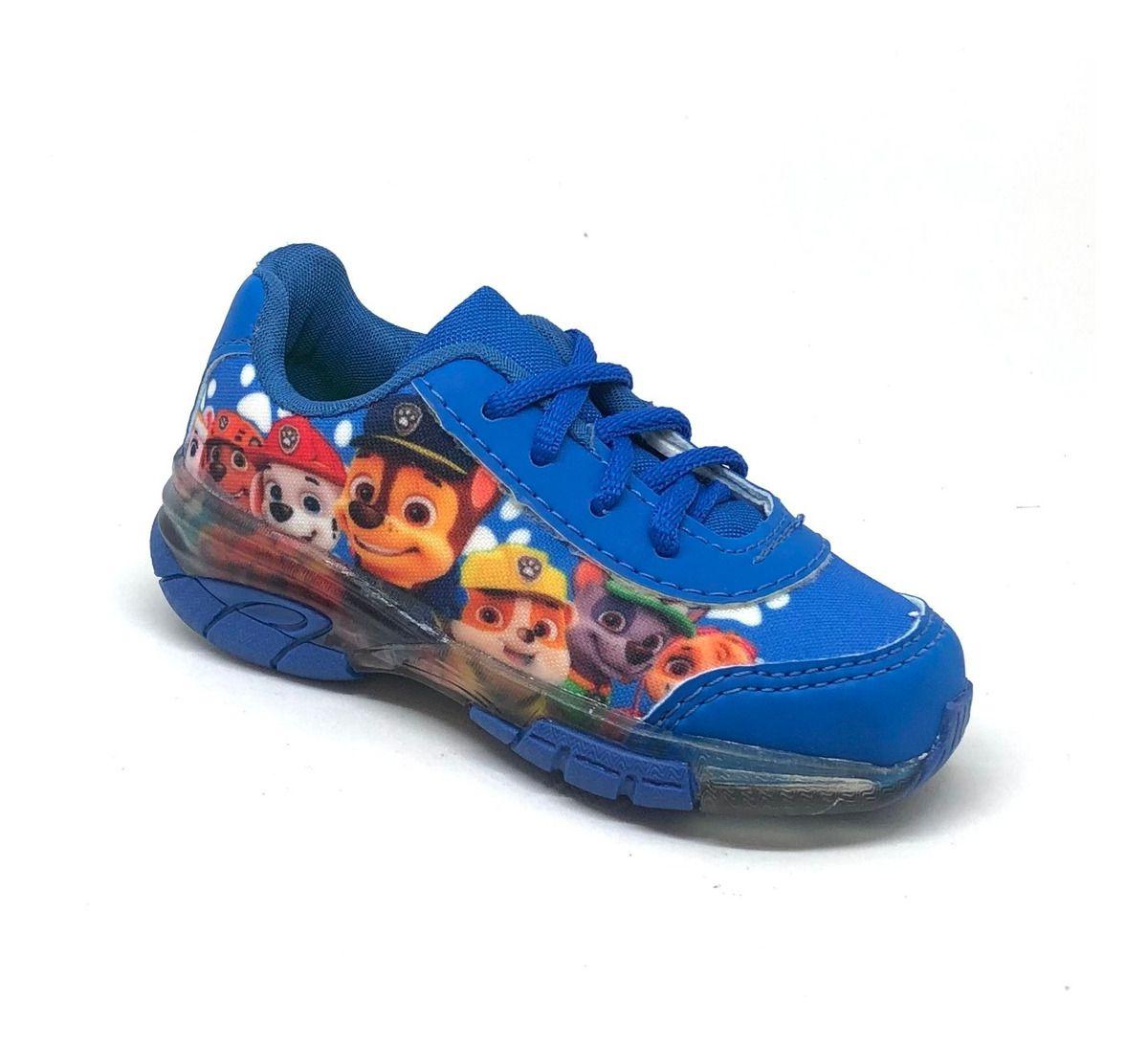 Tenis de led cheap infantil patrulha canina