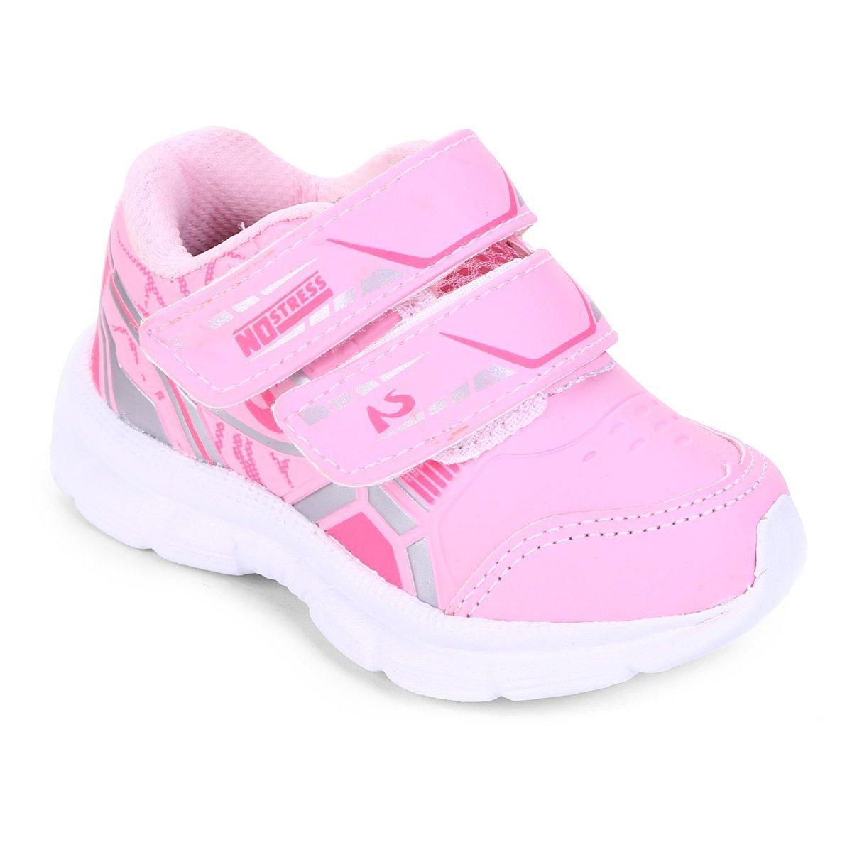tênis infantil no stress running velcro
