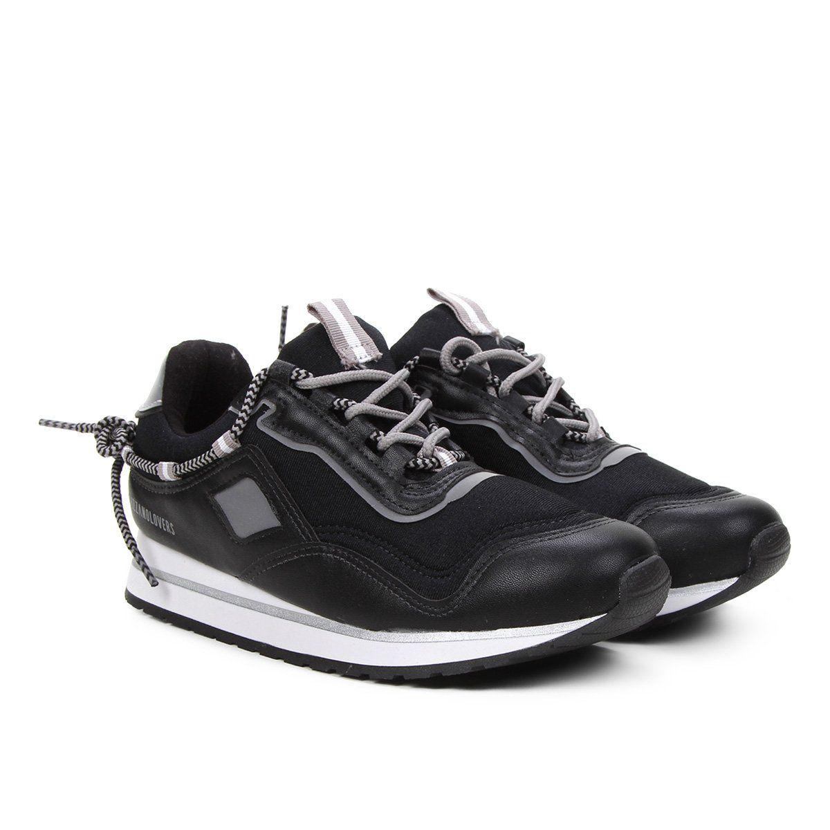 Sneaker Tenis Jogging Vizzano Preto Tênis Jogging Vizzano Lovers