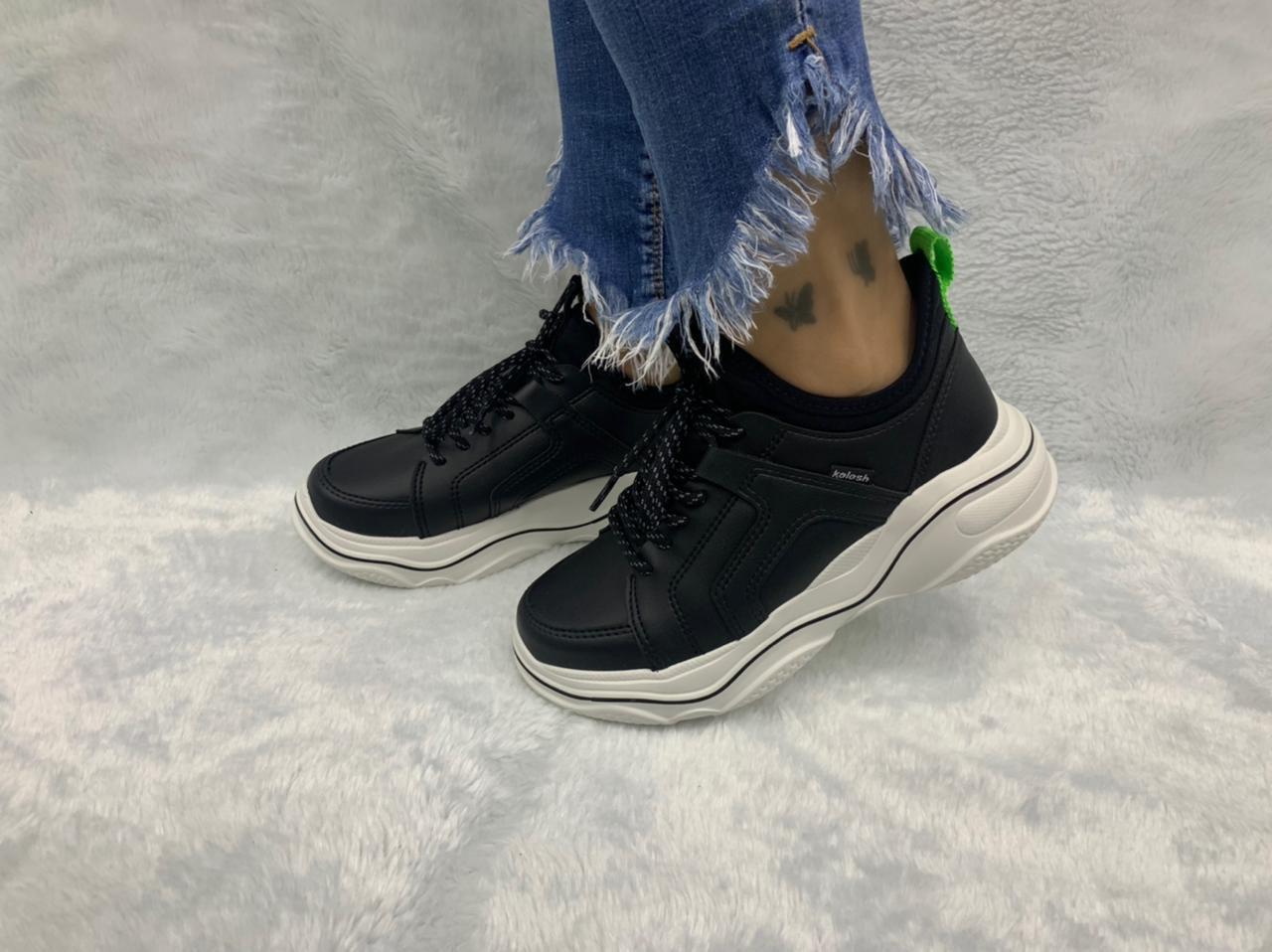 Tênis Kolosh Sneaker Anabela Zíper Lateral Feminina em Promoção | Ofertas  na Americanas