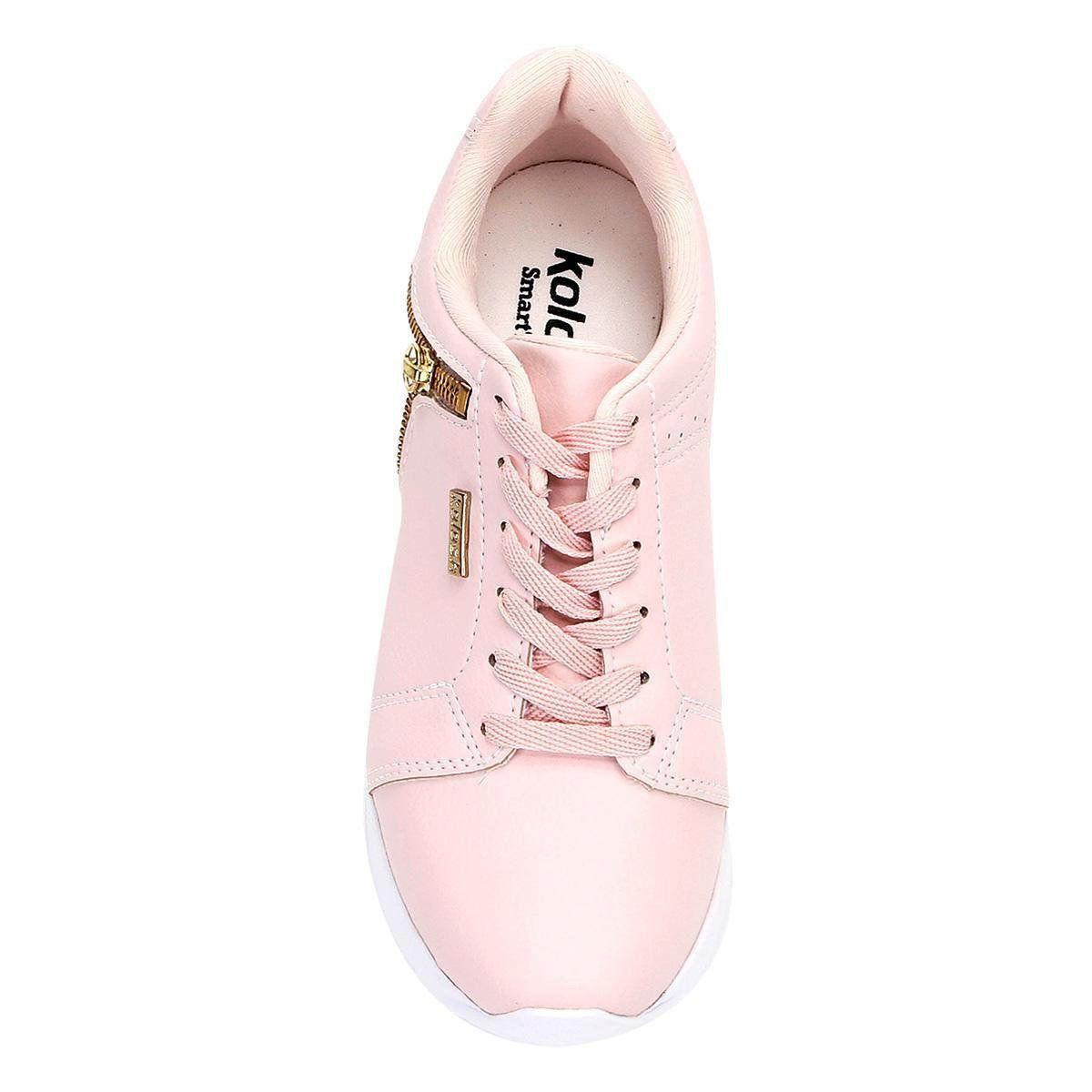 tênis kolosh sneaker anabela zíper lateral