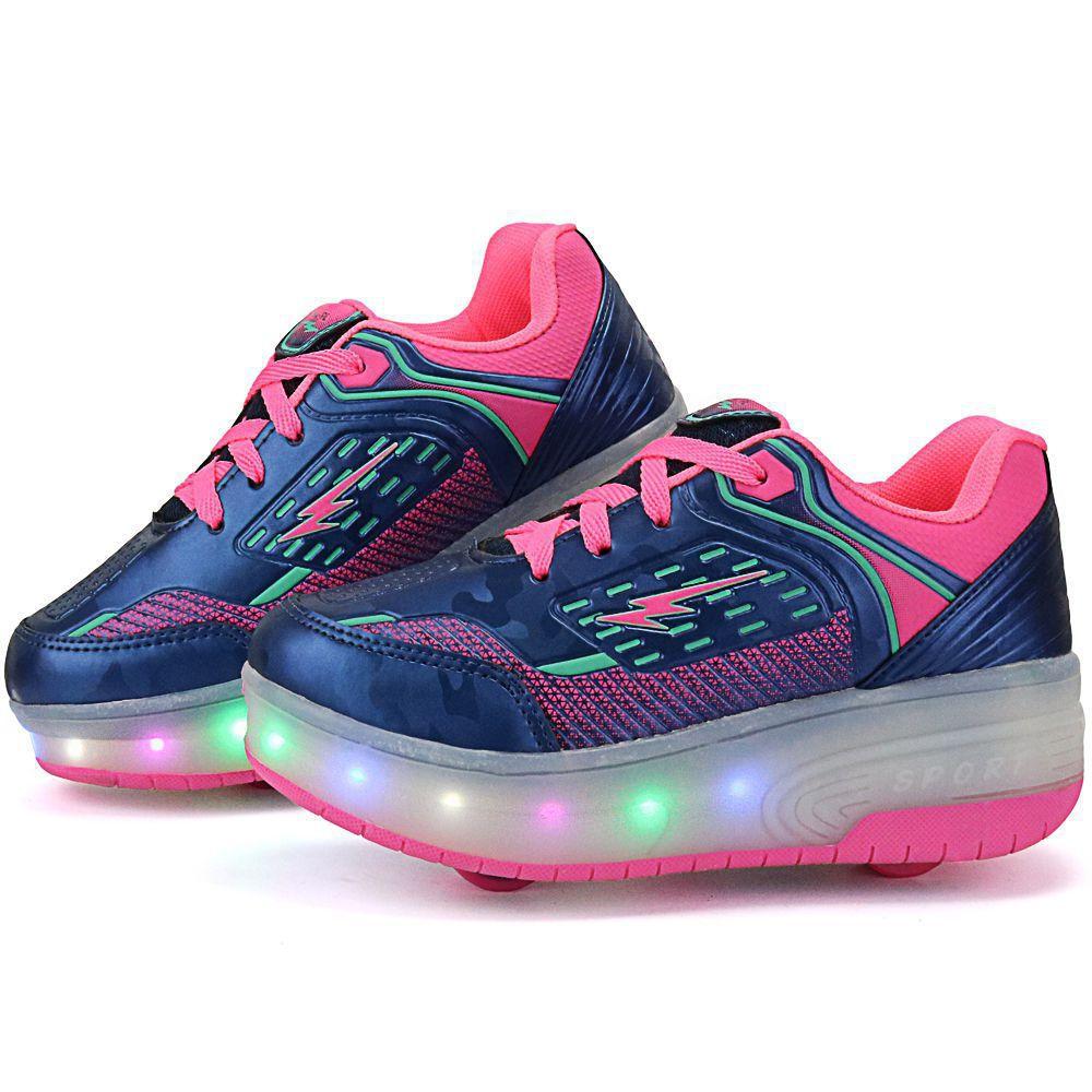 sapato de rodinha de led