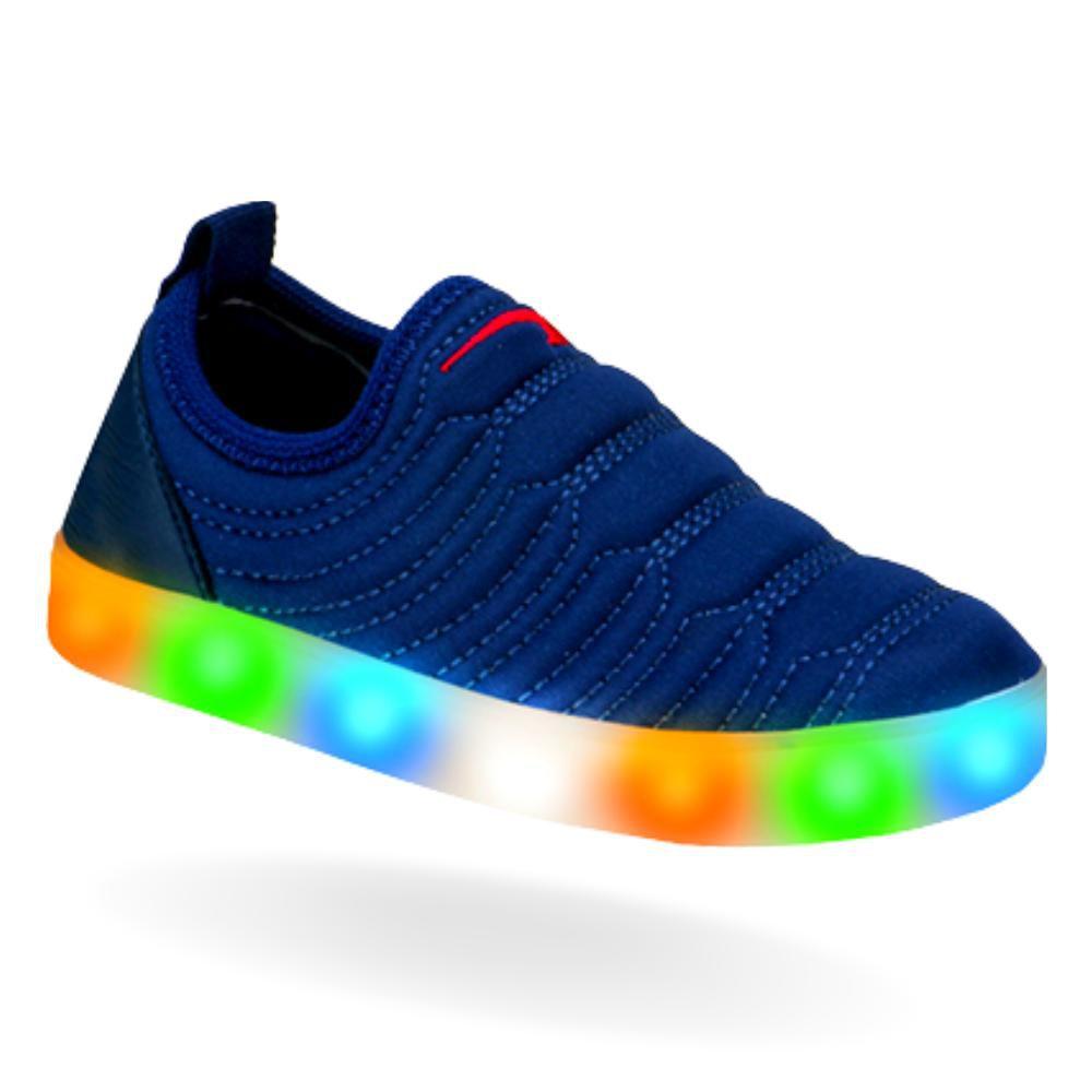 Tênis Led Infantil Masculino Casual Sapato Tenis de Menino e
