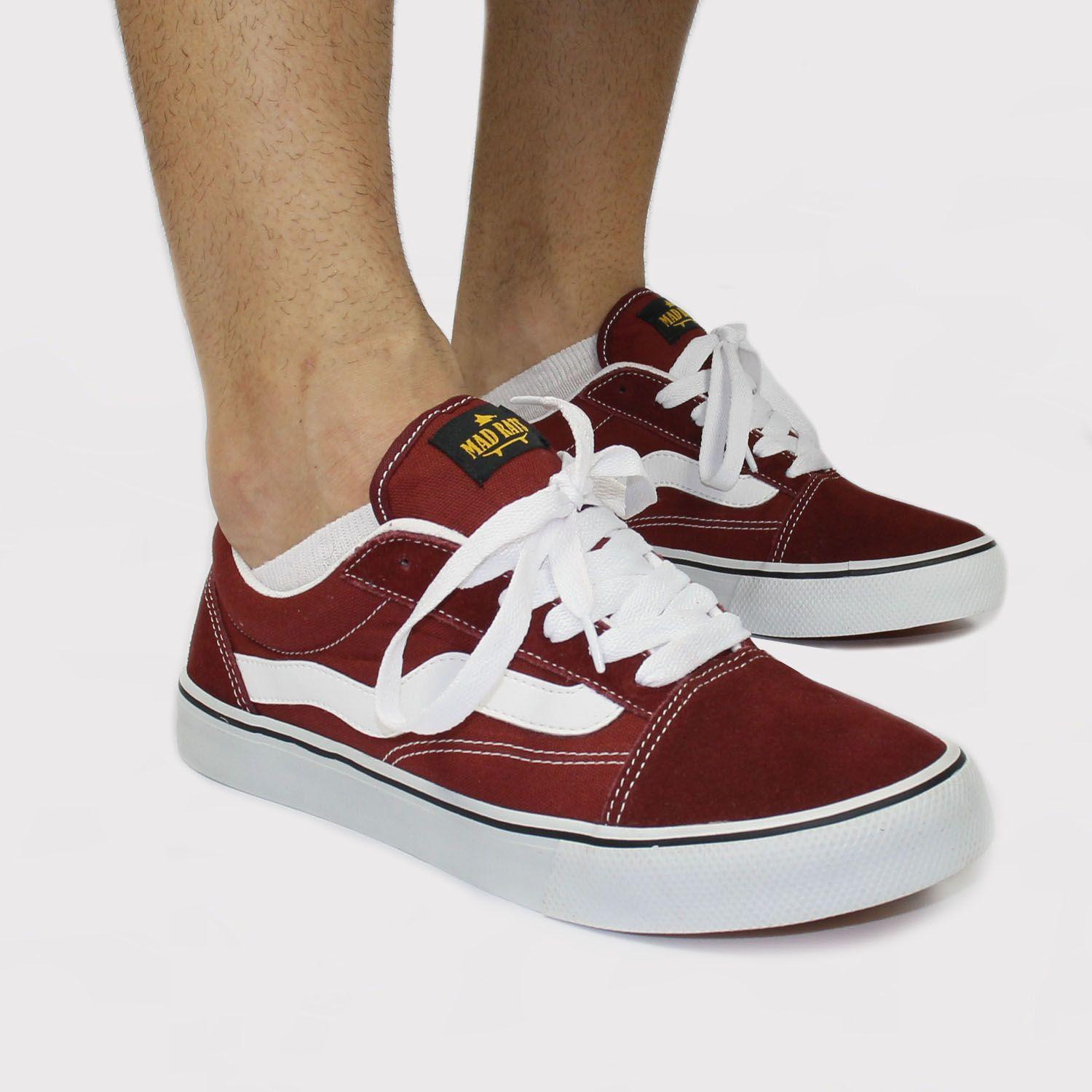 TENIS MAD RATS OLD SCHOOL VERMELHO