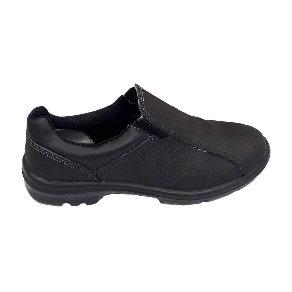 Casa do EPI SM - Sapato de elástico bidensidade sem biqueira elegance preto  - MARLUVAS