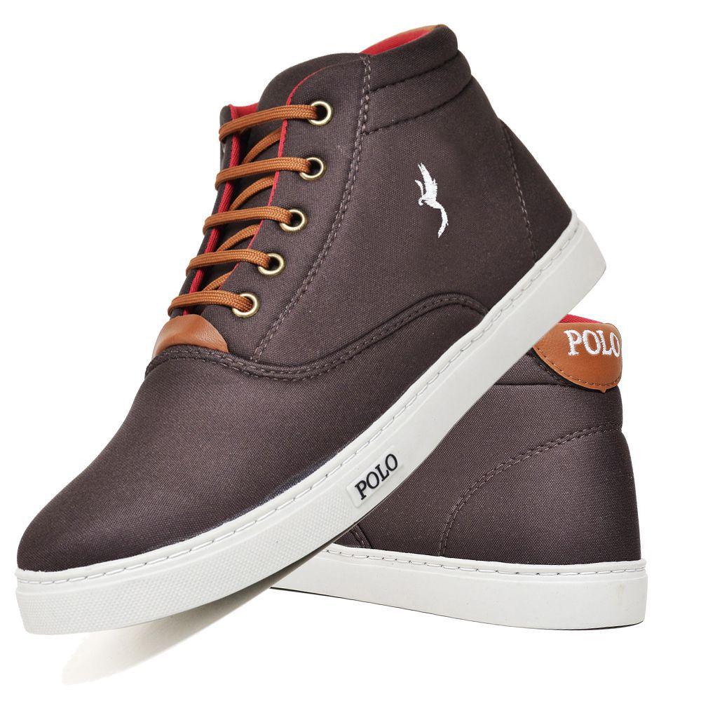 Tênis Masculino Casual Botinha Cano Alto Sapatenis Polo - Polo Blu -  Sapatênis Masculino - Magazine Luiza