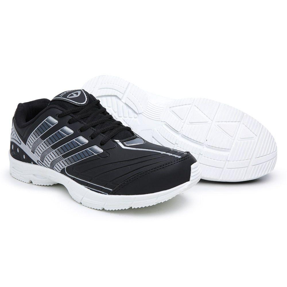 Tenis Masculino e Feminino Preto e Branco Esportivo Barato - Impacto - Tênis para Academia - Magazine Luiza