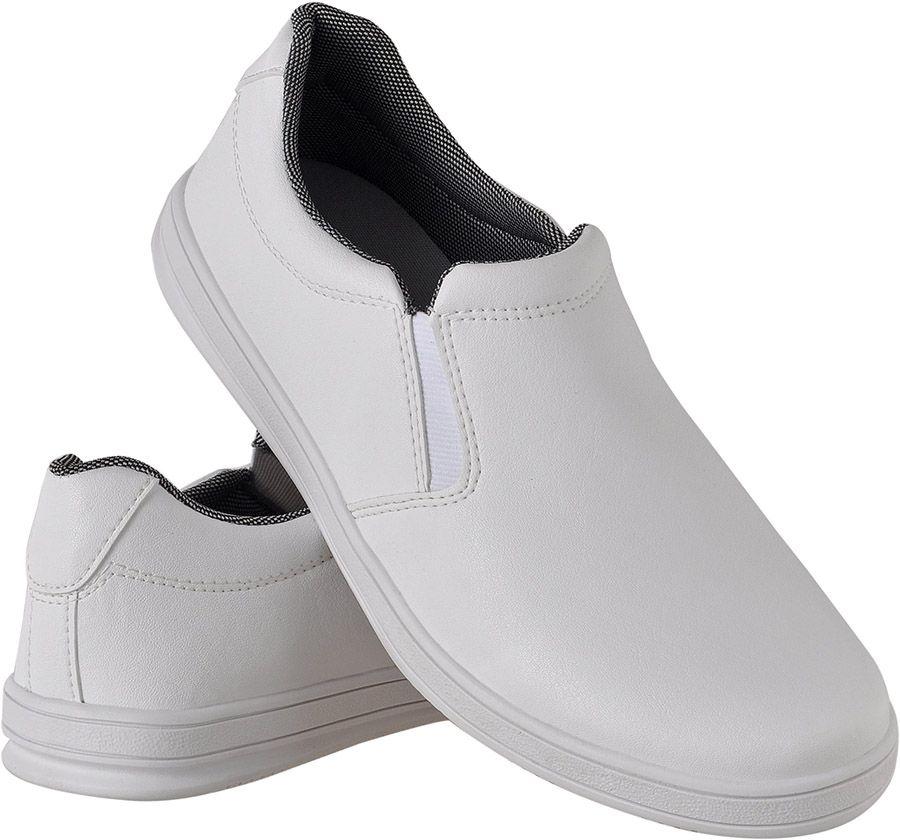 tenis sem cadarço branco feminino