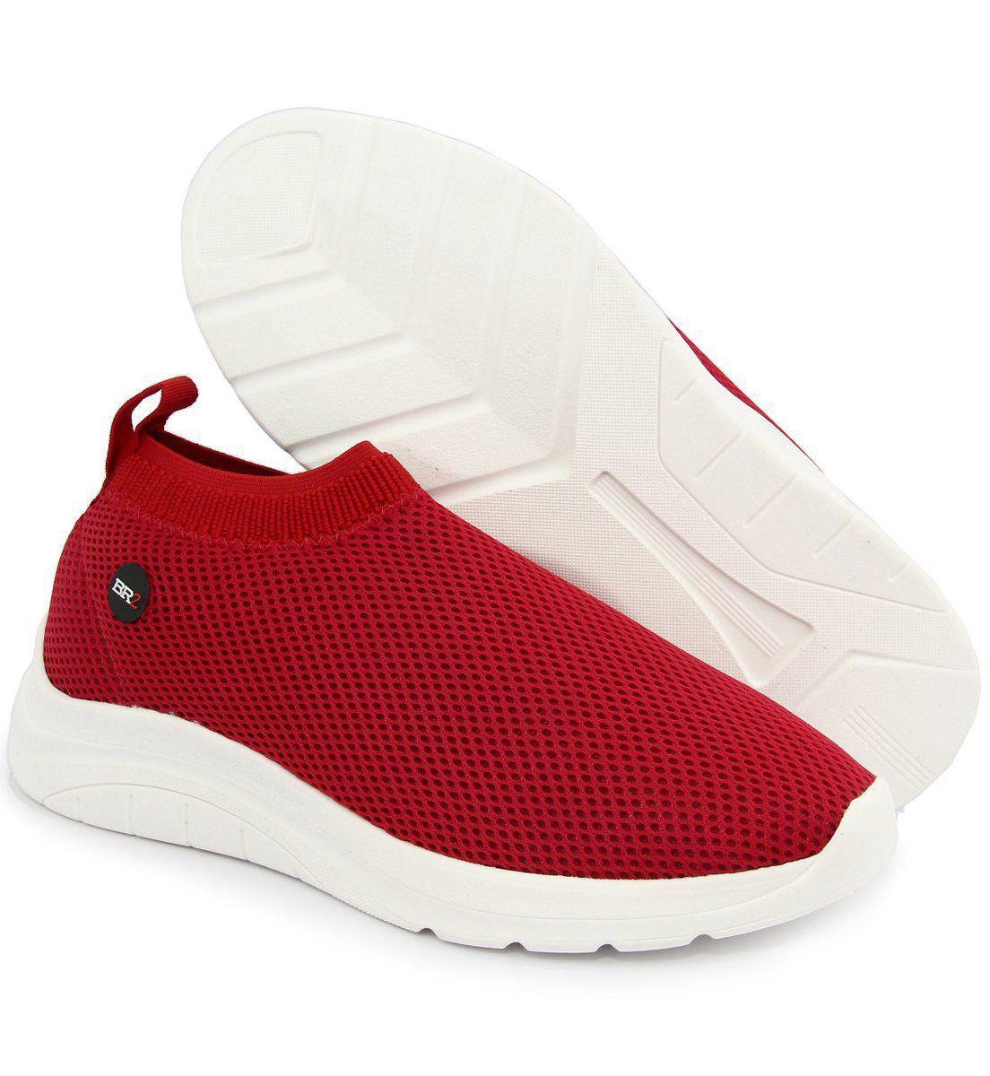 tenis meia vermelho