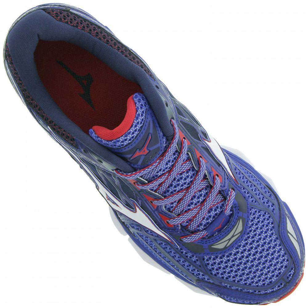 Tenis Mizuno Wave Creation 19 Masculino 40 Azul Vermelho Tenis Esportivo Magazine Luiza