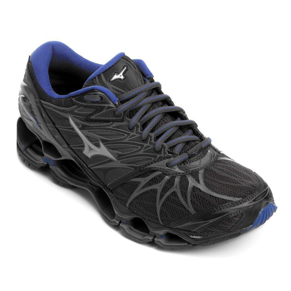 Preto Azul Tênis Pro Tênis Running Mizuno Prophecy Nova Grafite+