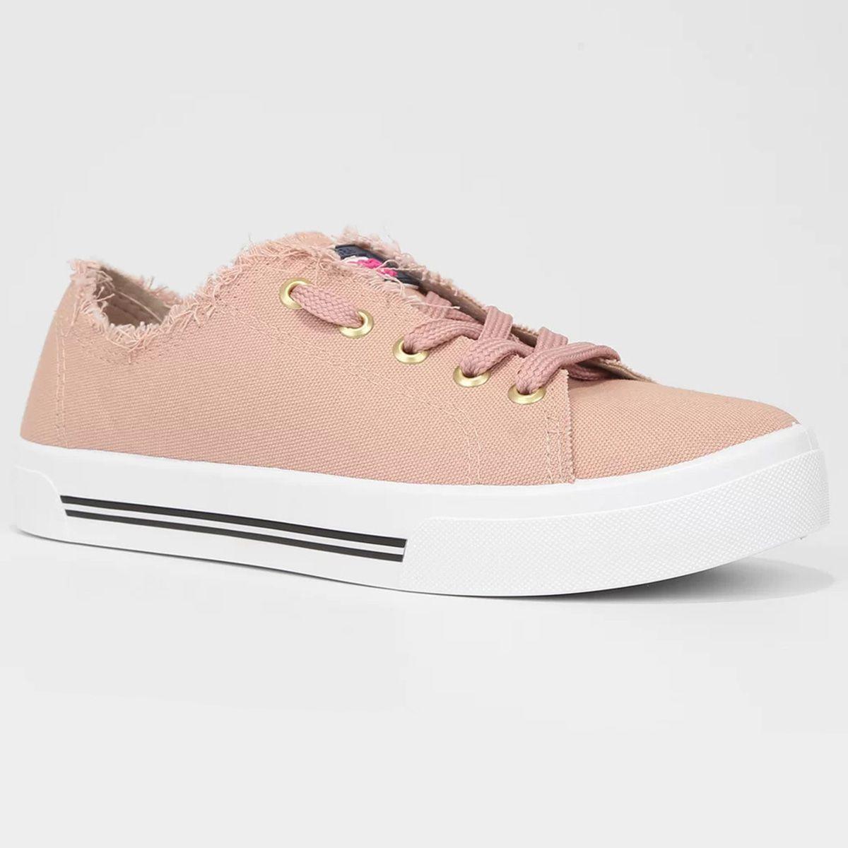 Tênis Casual Tenis Moleca Rose Tênis Casual Tênis Moleca Textura