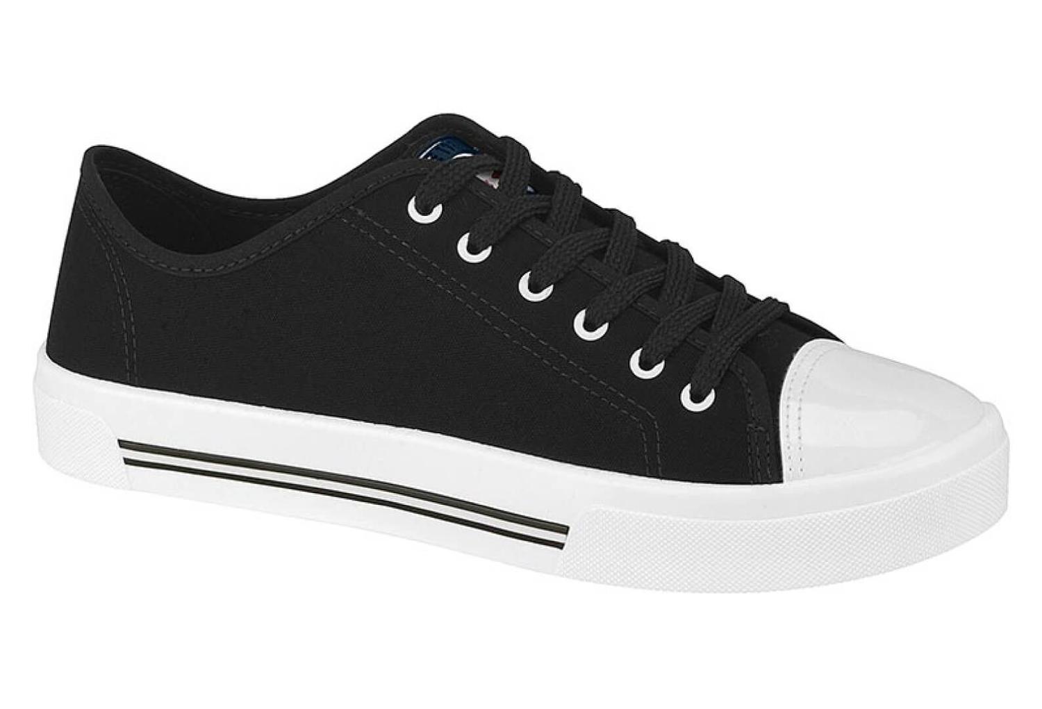 tenis moleca preto verniz