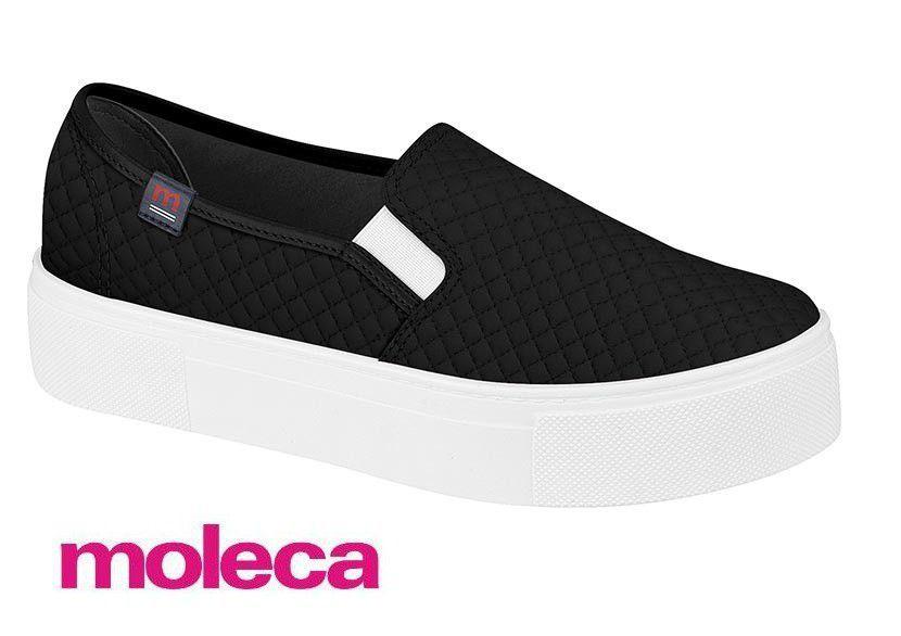 Tênis Moleca Slip On Flatform Sem Cadarço 5658.100 Feminino - Slipper /  Slip On Feminino - Magazine Luiza