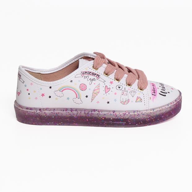 tenis unicornio infantil molekinha