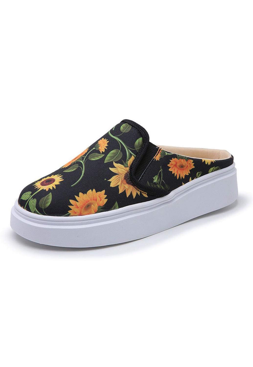 tenis mule floral