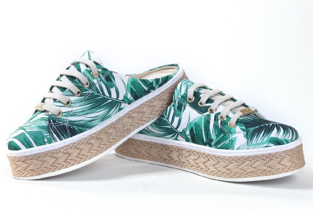 tenis flatform estampado