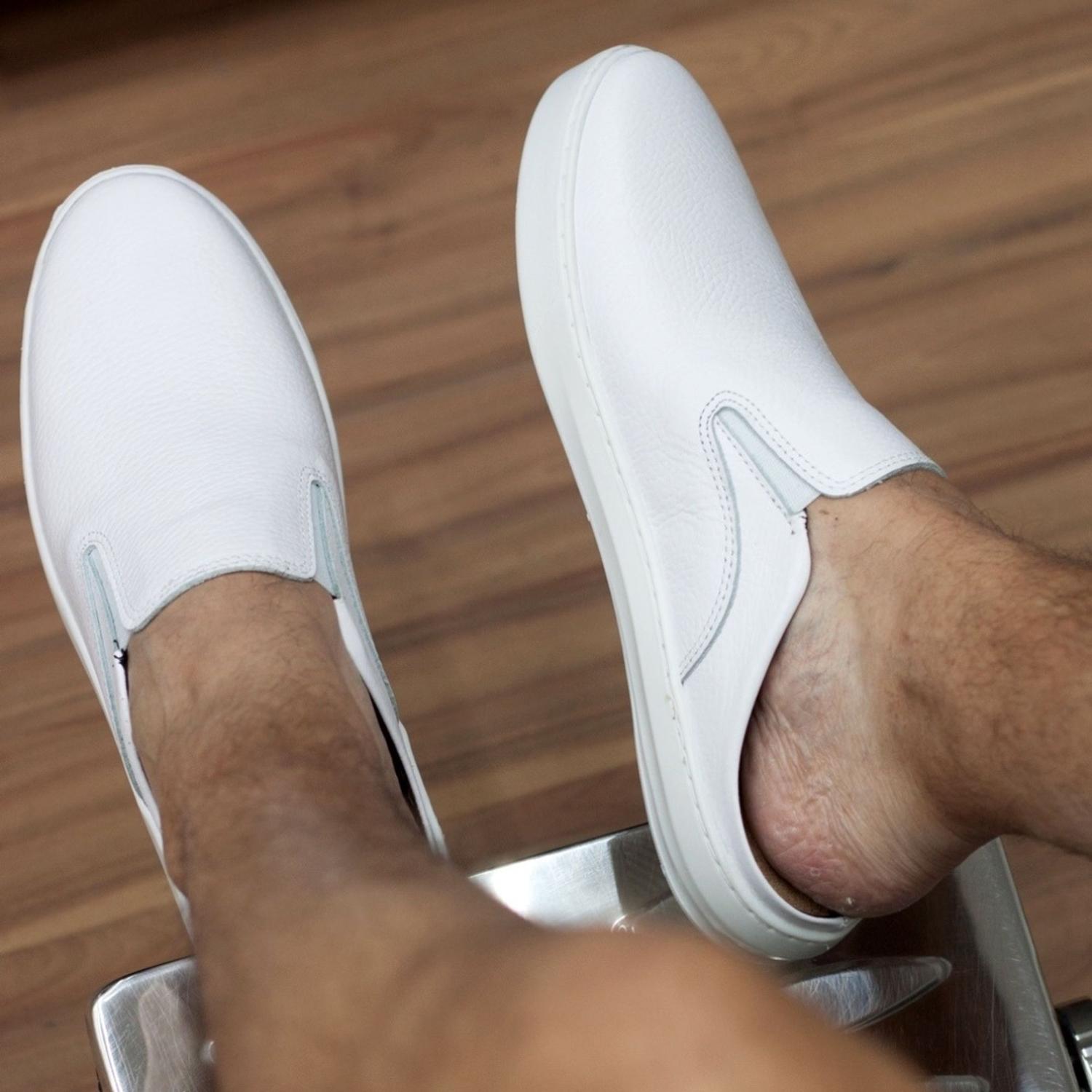 Slip On Cinza Nobuck - WEST BULLS - Qualidade em couro