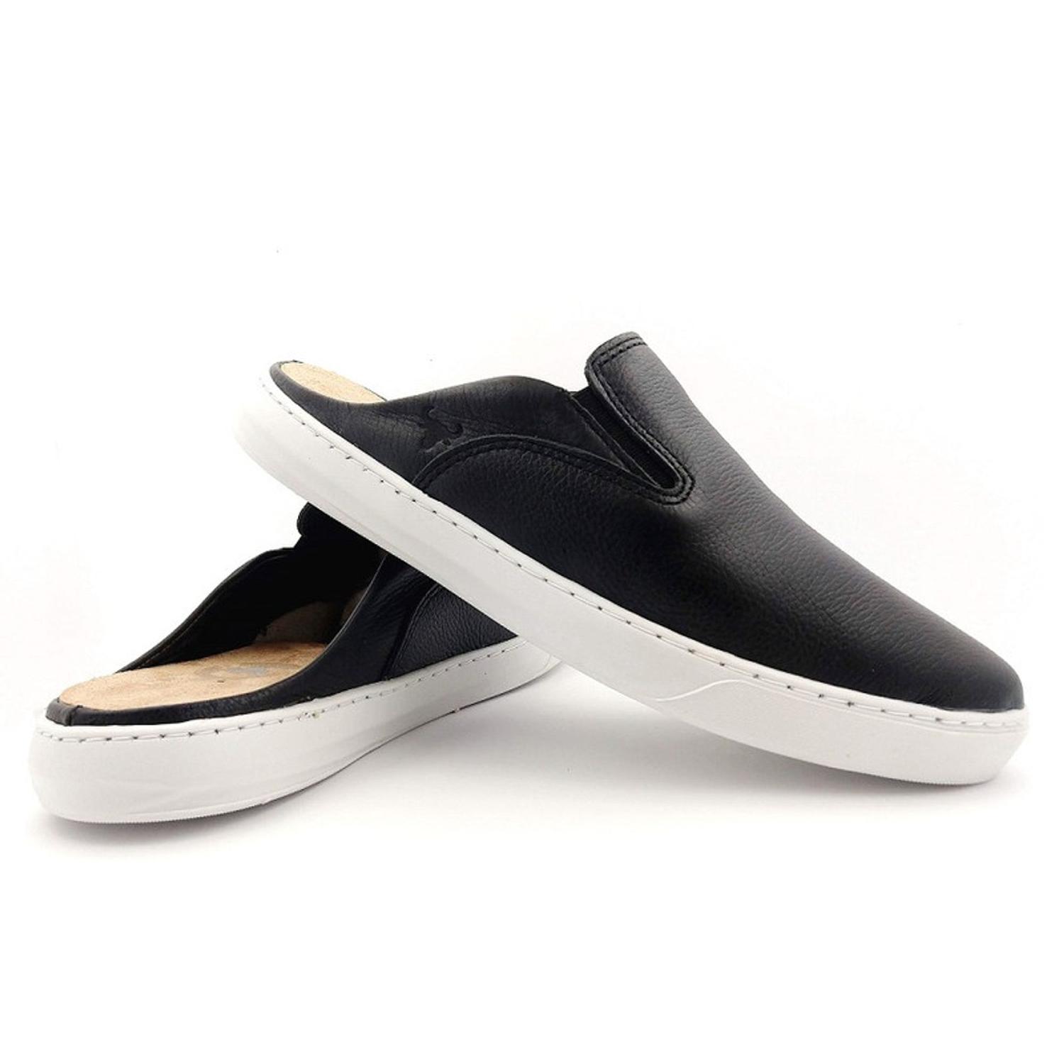 Tênis Mule Slip On Masculino Preto Floater De Couro 38 - West Bulls - Mule  Feminino - Magazine Luiza