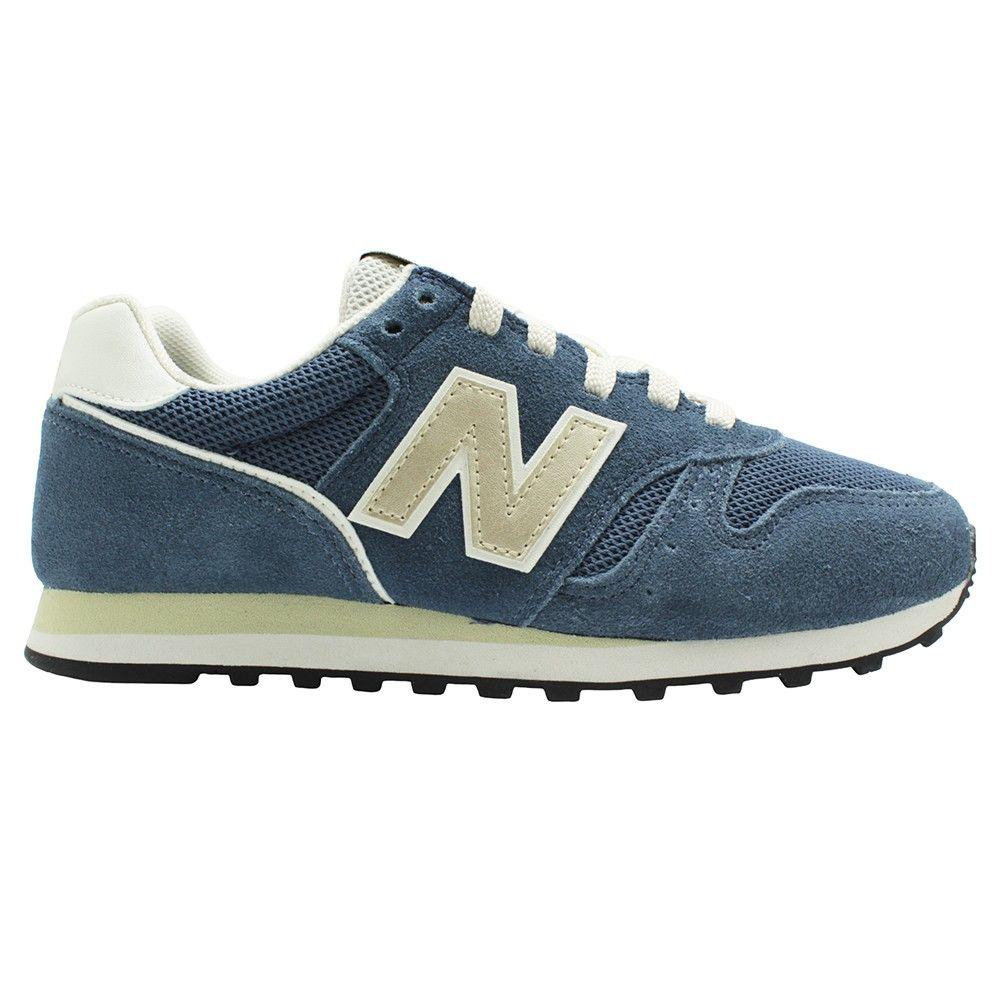 Tênis New Balance 373v2 Azul/Dourado Feminino Tênis Esportivo