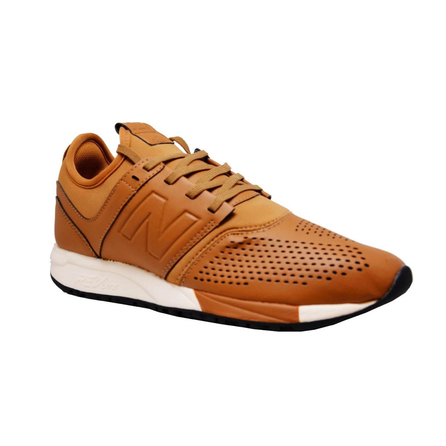 tênis masculino new balance 247 revlite bege e laranja