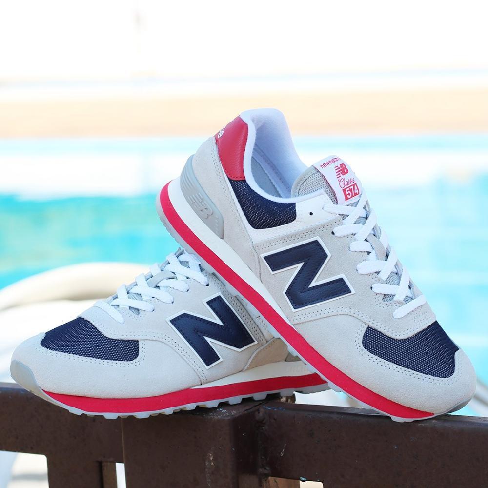Tenis New Balance Off White/Marinho 