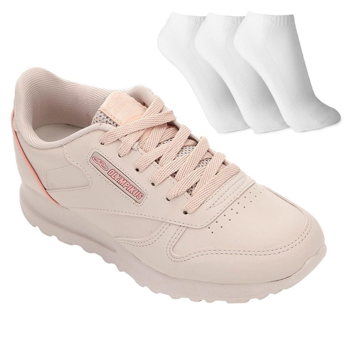 Tenis Olympikus Jogging 100 + 3 Pares De Meia - Tênis Esportivo - Magazine  Luiza